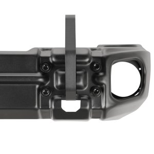 Jeep Wrangler JK Bumper - Front - Rugged Ridge - Arcus Stubby with Tray & Hooks - Satin Black - 2018